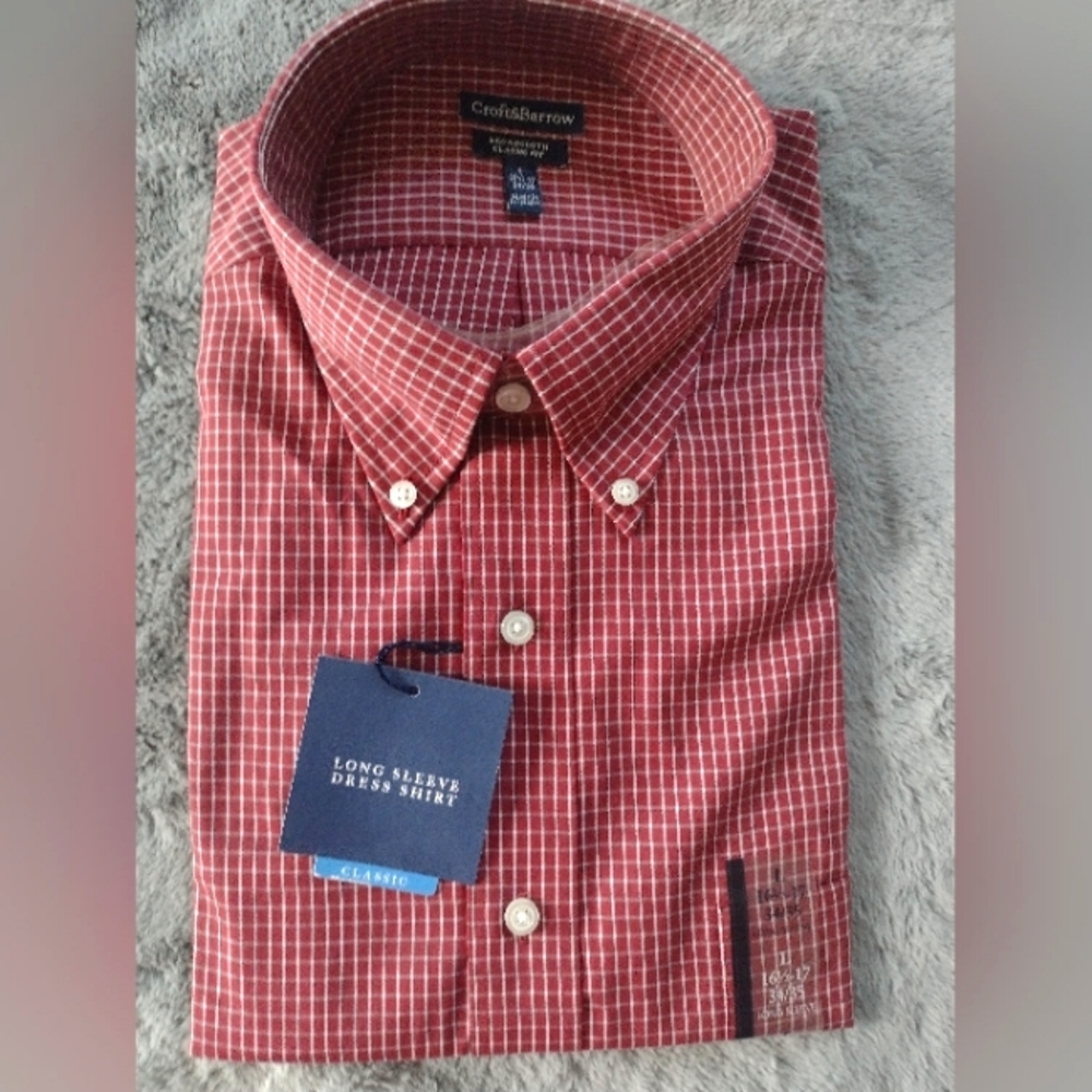 NWT Croft & Barrow Men's Button Up